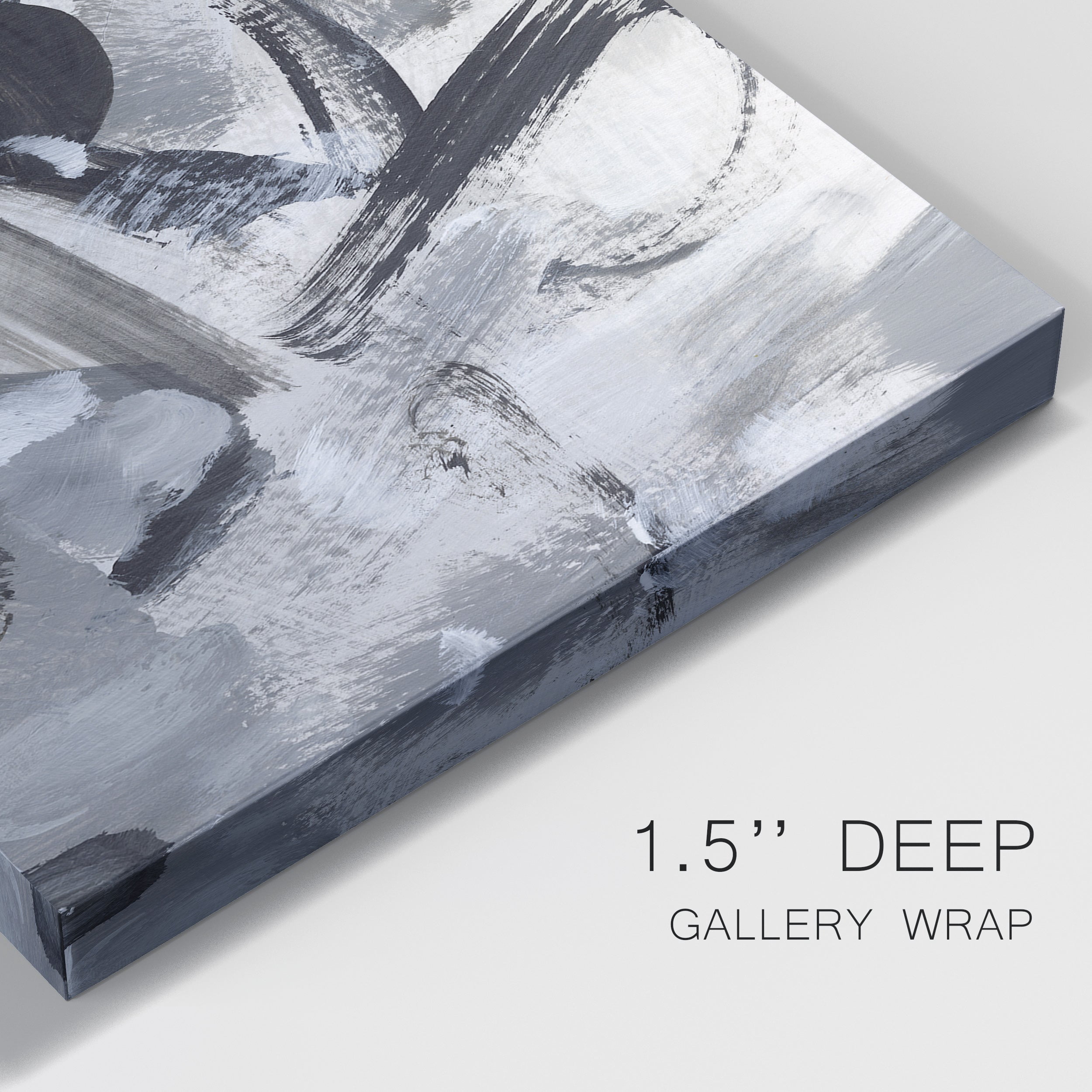 Black & White Mix IV Premium Gallery Wrapped Canvas - Ready to Hang