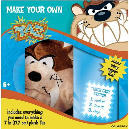 Warner Brothers Looney Tunes Make Your Own Plush Kit, Taz