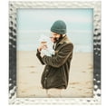 thumbnail image 4 of ArtToFrames 12" x 16" Hammered Steel Metallic Picture Frame, 12x16 inch Silver Wood Poster Frame (WOM-5264),  Pack, 4 of 7