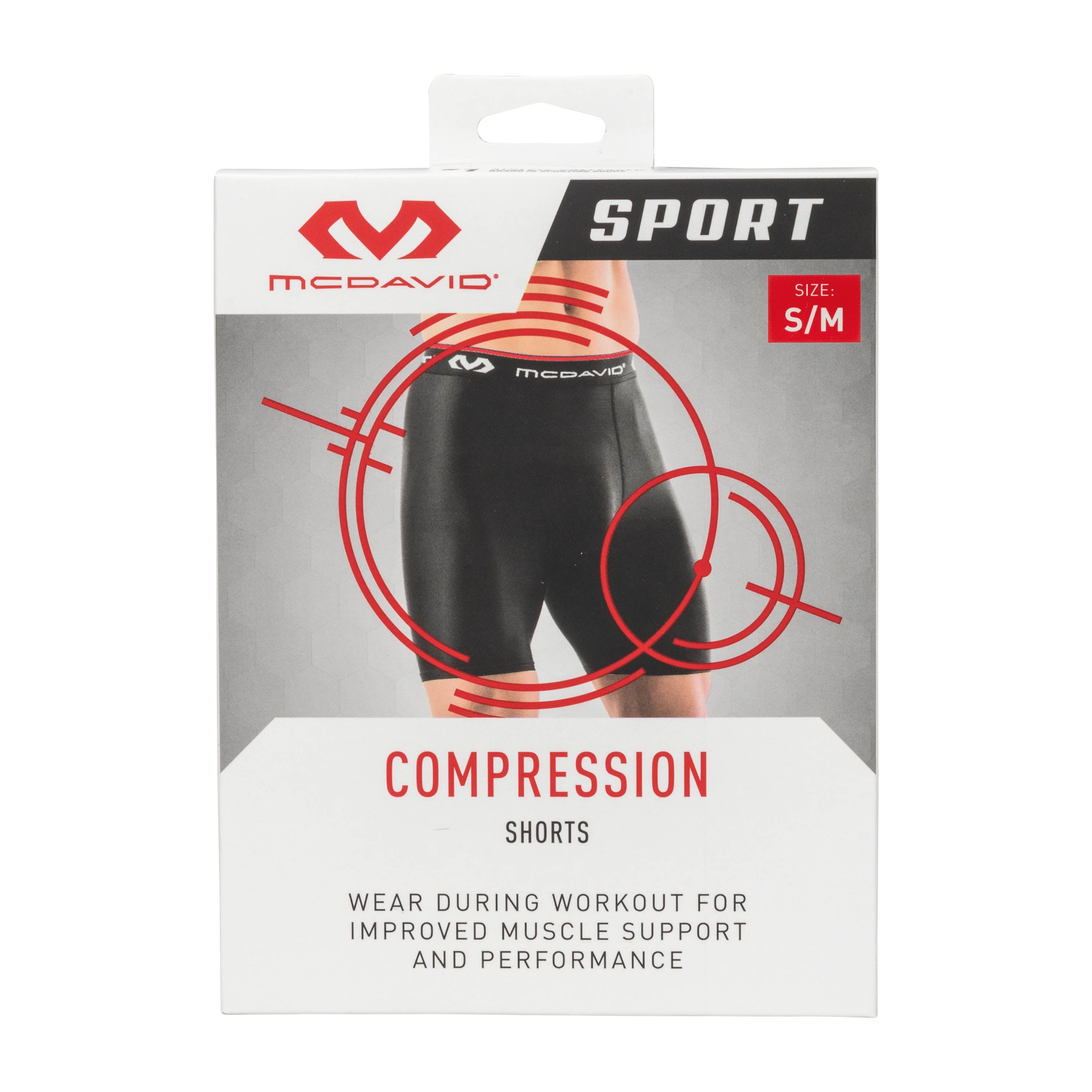 McDavid Sport Multi-Sport Performance Compression Shorts Black Extra Large