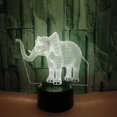 thumbnail image 1 of YSITIAN 3D LED Optical Illusion Acrylic Night Light with Remote & Smart Touch 7 Colors Changing（Elephant） YT-13975, 1 of 7