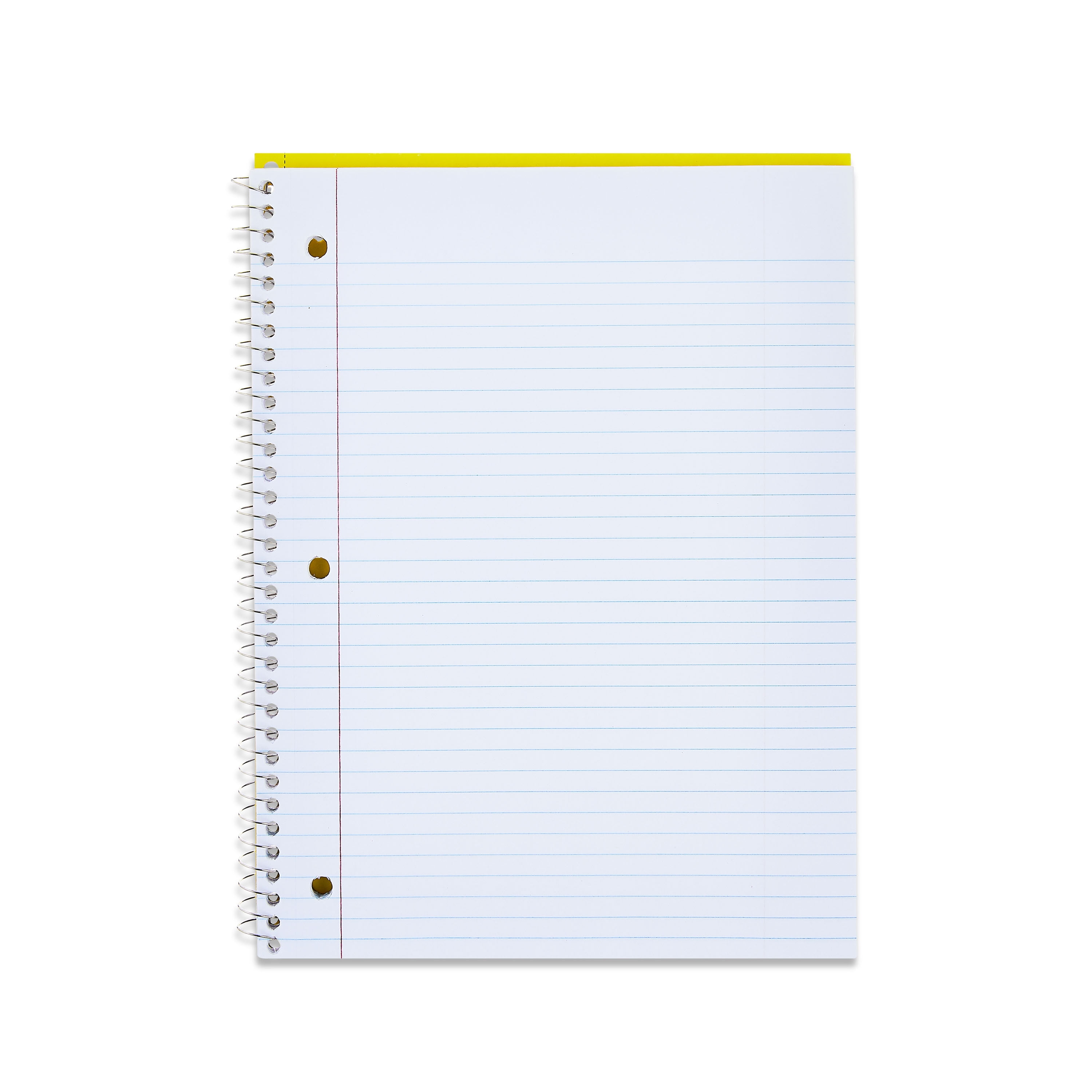 Pen+Gear College Rule 1-Subject Notebook, 10.5" x 8", Yellow, 70 Sheets