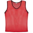 thumbnail image 3 of Murray Sporting Goods Nylon Mesh Scrimmage Practice Vests - Set of 12 Pinnies for Adult and Youth Basketball, Soccer, Football, Volleyball Teams (6 Red/6 Blue, Adult), 3 of 7