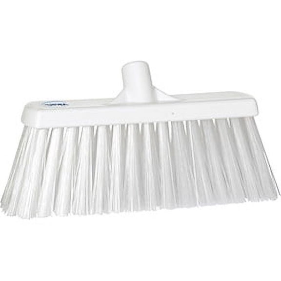 Vikan 13" Push Broom- Extra Stiff - White (2 Units)