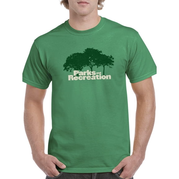 Parks And Recreation Mens Graphic Tee - Forest and Trees - Regular Fit 100% Cotton