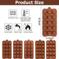 thumbnail image 2 of Moldes De Chocolate, Moldes De Silicona Para Chocolate 6 Piezas, Moldes De Chocolate De Silicona, Moldes De Silicona De Grado Alimenticio, Antiadherentes, Adecuados Para Navidad, F, 2 of 5