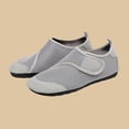 thumbnail image 4 of XUNKUSGA Women's Water Shoes Quick-Drying Breathable Mesh Hike Footwear Womens Casual Closed Toe Hook Loop Strap Barefoot Aqua Socks for Beach Swim Yoga,Gray,9-9.5, 4 of 8