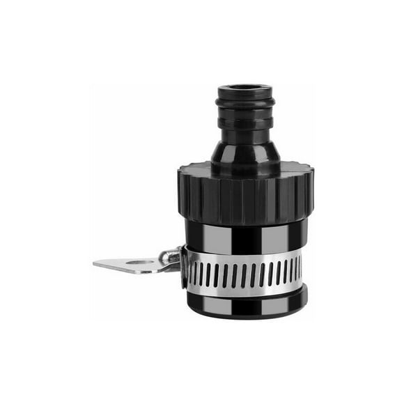Universal Tap Adapter for Garden Tap and Garden Hose, Garden Hose Connector for Mixer Tap Black