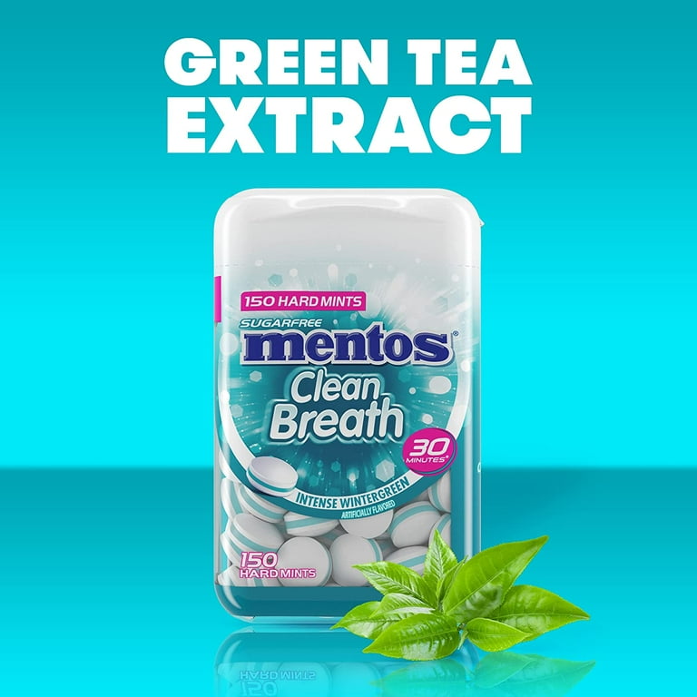 Mentos Sugar-Free Fresh Breath Hard Mint, Intense Wintergreen