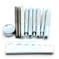 thumbnail image 2 of Ensemble de 11 Pcs pour Bricolage en Cuir, Outil d'Artisanat, Matrice de Perforation à Pression, Sertisseur à Rivets avec Base pour Percer le Trou et Installer le Bouton de Rivet, 2 of 2