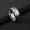 Silver color, variant on 8MM Classic Fashion Punk Gothic Football Pattern Embossed 14K Yellow Gold Metal Men's And Women's Lovers Ring Football Fan Gift
