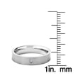 thumbnail image 4 of Crucible Jewelry Men's 0.02 CTW Diamond Stone Flat Titanium Ring (5mm), 4 of 4