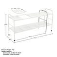 thumbnail image 6 of Home-Complete 2 Tier Under Sink Organizer with 8 Removable Panels (White), 6 of 6