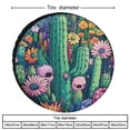 thumbnail image 2 of Spare Tire Cover 13inch Watercolor Cactus Summer Wheel Tire Covers for Travel Trailers Protectors Weatherproof Dust-Proof Cacti Succulent Flowers for Travel Trailer Camper Truck SUV Camper, 2 of 8