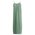 thumbnail image 6 of Wxolcjlv Womens Spaghetti Strap Maxi Dress Loose Fit Casual Summer Beach Vacation Long Sundress, 6 of 8