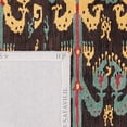 thumbnail image 4 of Safavieh Ikat 2'3" X 8' Hand Tufted Wool Pile Rug in Charcoal and Blue, 4 of 4