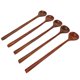 thumbnail image 2 of 10 piezas de cucharas redondas de mango largo de madera 100% Natural de estilo coreano de 10,9 pulgadas (sopa de estilo coreano Sp, 2 of 5