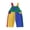 Green Blue Yellow, variant on Toddler Baby Boy Girl Overalls Clothes Contrast Color Adjustable Straps Sleeveless Jumpsuits With Chest Pocket Kids Vintage Overalls Pants Fall Winter Clothes
