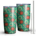 thumbnail image 2 of Christmas 20oz Stainless Steel Mobile Tumbler – Vacuum Insulated Coffee Mug with Lid, Spill-Proof Travel Cup for Hot & Cold Drinks, 2 of 7
