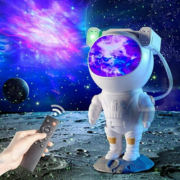 Galaxy and astronaut projector, starry sky night light, nebula star projector, timer and remote control, starry lamp for bedroom and ceiling projector.