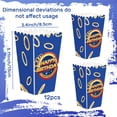 thumbnail image 2 of Happy Birthday Popcorn Buckets - Blue Gold Red Party Decor Snacks Containers 12 Pack, 2 of 8