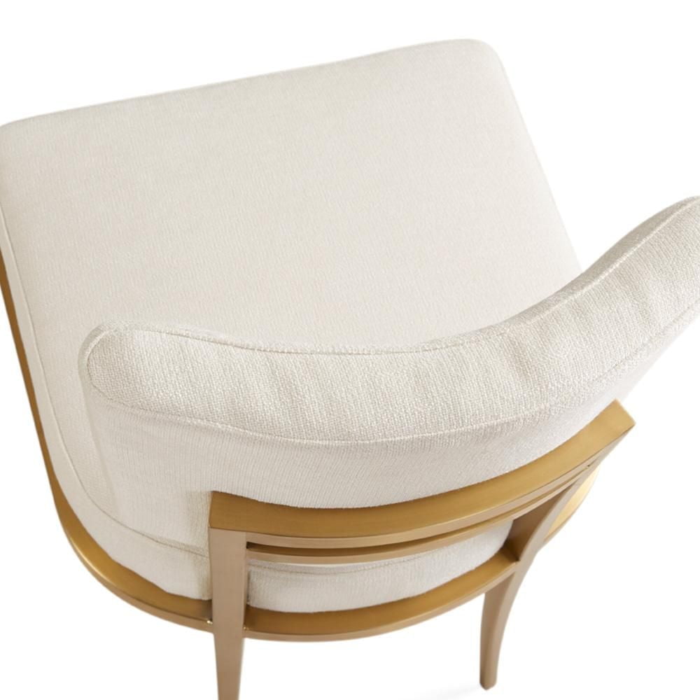 Home Gear Lot de 2 chaises de salle à manger dorées