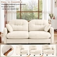 thumbnail image 3 of Lovableguy Chenille Modular Sectional Sofa,Modern Upholstered Cloud Couch with Deep Seat and Tufted Backrest,Comfy Love Seat Couch for Living Room Bedroom Apartment,Beige, 3 of 9