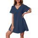 thumbnail image 3 of Vestido con mangas de murciélago, vestido con mangas de murciélago para vestido de corte A, vestido con escote en V, calidad inigualable, 3 of 8