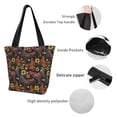 thumbnail image 4 of Rocae Sunflower Rooster for Shoulder Bags for Women Tote Bag for Women with Zipper Closure, 4 of 6