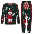 thumbnail image 3 of Knitted Christmas Men's Pajama Set Sleepwear Pjs Lightweight Long Sleeve Crewneck Shirts and Bottoms Soft Comfy Sleep Sets XS, 3 of 5