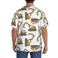 thumbnail image 3 of Sikiie Funny Excavator Men's Wrinkle Free Untucked Cuban Shirt Business Casual Button Down Shirts Short Sleeve Shirt4X-Large, 3 of 5