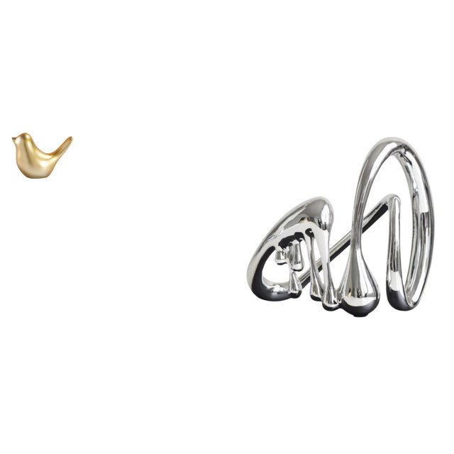 Figura De Pájaro Dorado, Estatua De Animal, Adorno Moderno Para Decoración Del Hogar, Escultura De Pájaro, Arte Abstracto, Escultura Minimalista, Artesanía, Obra De Arte, Regalo De