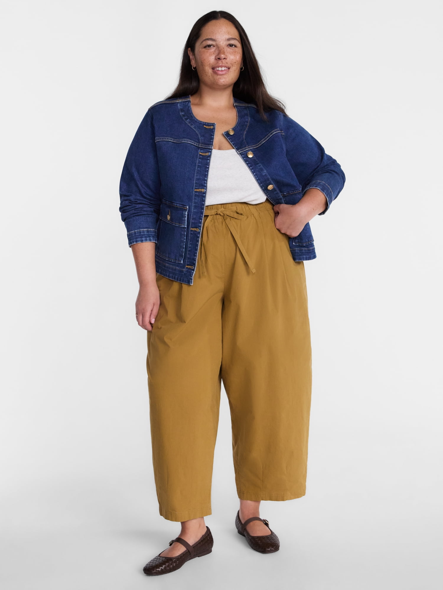 Terra and Sky Women's Plus Denim Lady Jacket, Sizes 0X-4X