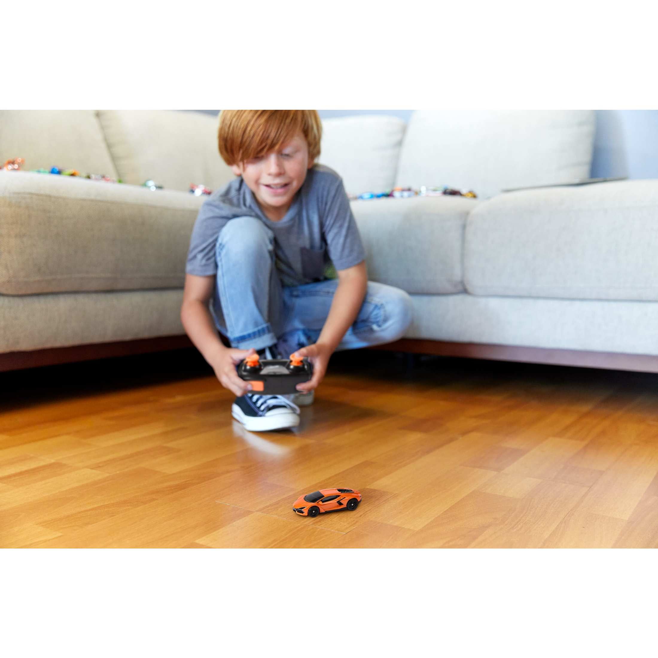 Hot Wheels RC 1:64 Scale Lamborghini Revuelto, Battery-Powered Remote Control & Rechargeable Car