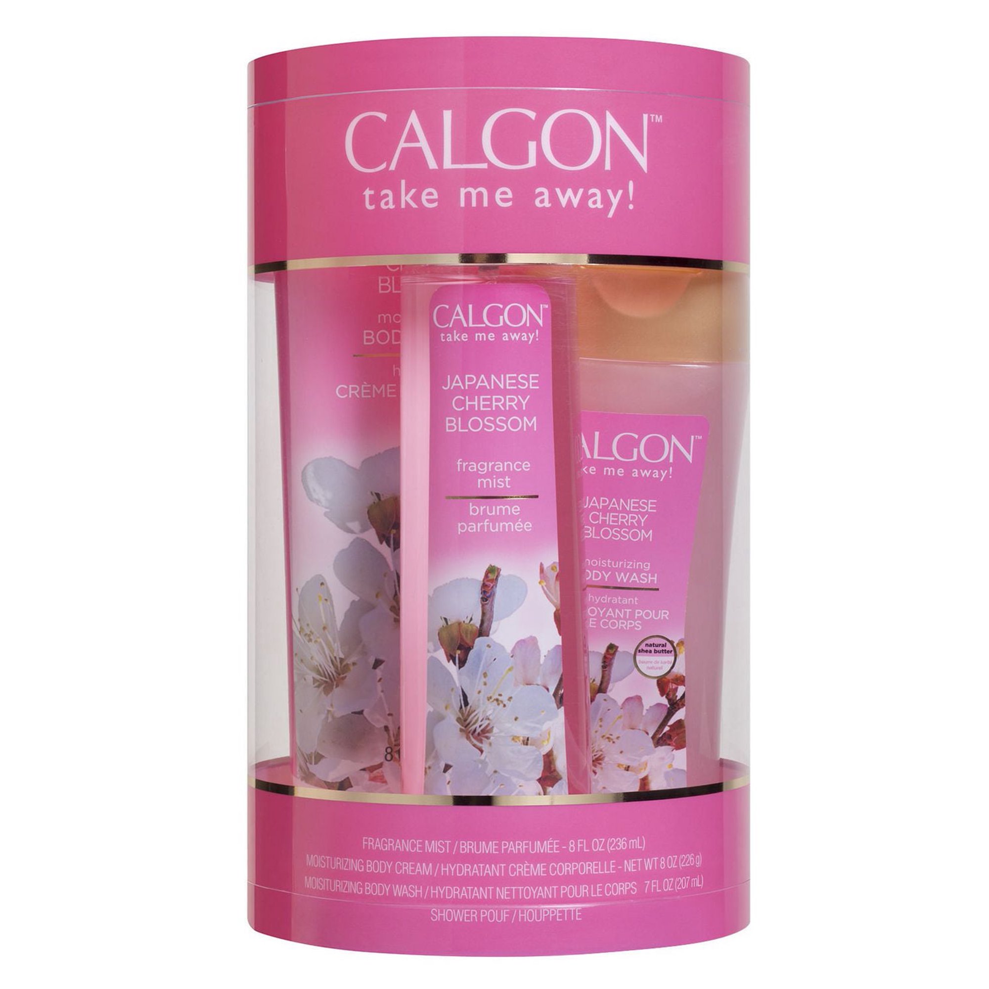 Japanese Cherry Blossom 236 ml 4本セット Calgon Take Me Away! Japanese Cherry Blossom 4 Piece Gift Set