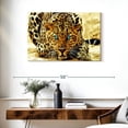 thumbnail image 3 of Elephant Stock Blue Eyed Jaguar Wall Art - Horizontal Canvas Wall Art - Living Room Wall Decor - Animal Canvas - Black And Brown Decor - 36" x 24", 3 of 8