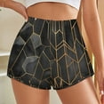 thumbnail image 3 of Women's Originals Shorts, Jersey Sports Shorts, Gym Shorts For Women, Vintage Black Gold, XS, Plus Size Available, 3 of 5