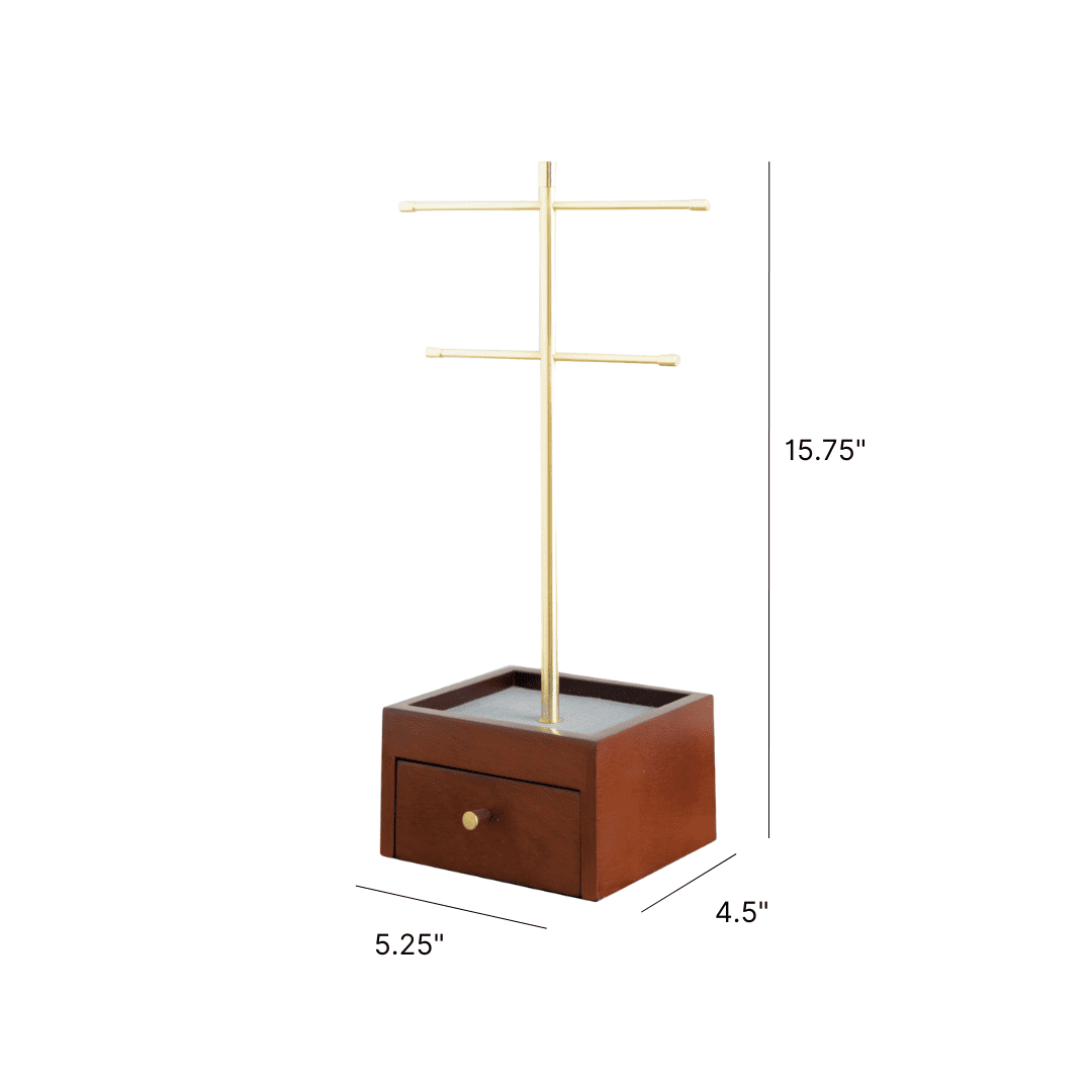 Hives and Honey Katie Female Jewelry Stand, Gold