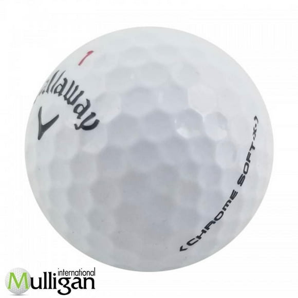 Mulligan - 12 balles de golf récupérées Callaway Chrome Soft x 5A, Blanc