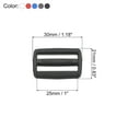 thumbnail image 2 of Uxcell 1 Inch Tri-Glide Slide Buckles Webbing Strap Fastener, 5 Colors 25 Pack, 2 of 5