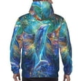 thumbnail image 7 of Wukai Colorful Winged Dolphin Print Men Hoodies Fleece Sweatshirts Long Sleeve Sweaters Pullover Fall Outfits Winter Clothes-Large, 7 of 7