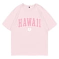 thumbnail image 4 of Womens Casual Summer T Shirts Hawaii Print Short Sleeve Y2K Vacation Tops Crew Neck 2026 Relaxed Fit Fashion Basic Tees, 4 of 4
