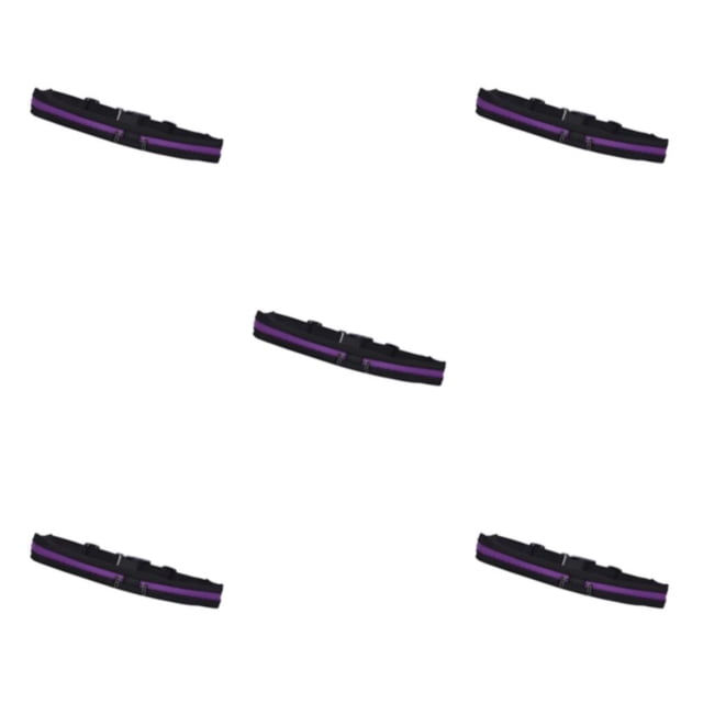 relayinert Polyurethane Stylish And Compact Waist Bag For Running Adjustable Fanny Pack For Sports Convenient purple 5Set