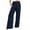 Navy, variant on Lindreshi Linen Pants Women Women's Loose Wide Leg Pants High Waist Straight Pants Casual Pants