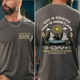 thumbnail image 5 of Unisex Jesus Christ Workout Shirt – The Ultimate Deadlifter Tee, Double-Sided Bible Verse T-Shirt John 11:25, Gold, Size XL, 5 of 6