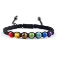 thumbnail image 1 of Pulsera de piedra Natural trenzada de 6MM y 7 Chakras, brazaletes curativos Engry de alta calidad, joyería de Yoga para parejas, Pulsera de cadena, regalo para amigo Tan Jianjun unisex, 1 of 2