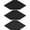 Black, variant on JJW Hexagonal Corner Shelf, 2-Tier Floating Wall Rack with Guardrail, Rustic Brown 12in