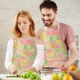 thumbnail image 3 of Pioneer Flower Floral Print Pattern Apron for Women and Men, Cotton Linen Waterproof with Pockets, Adjustable, 33x27 Inch for Kitchen, Gardening, BBQ, Salon, 3 of 6