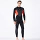 thumbnail image 3 of Advancent Trajes de neopreno Traje de buceo Pantalones de manga larga de secado rápido Protección solar de una pieza Mantener el calor para bucear Deportes acuáticos negro/naranja L Advancent OD003281-08, 3 of 6