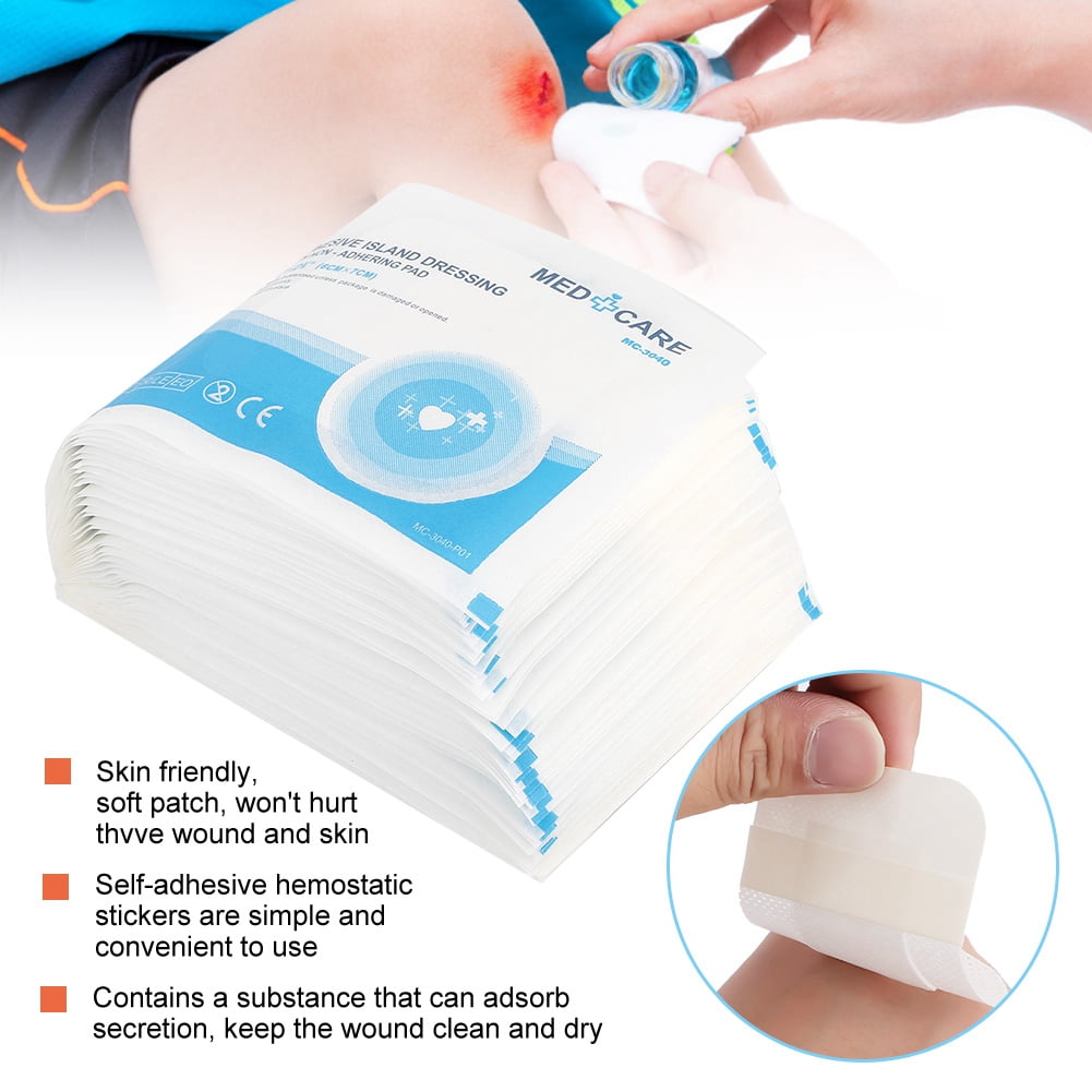Greensen Dressing Patch, Waterproof Wound Patch,50pcs/pack Waterproof